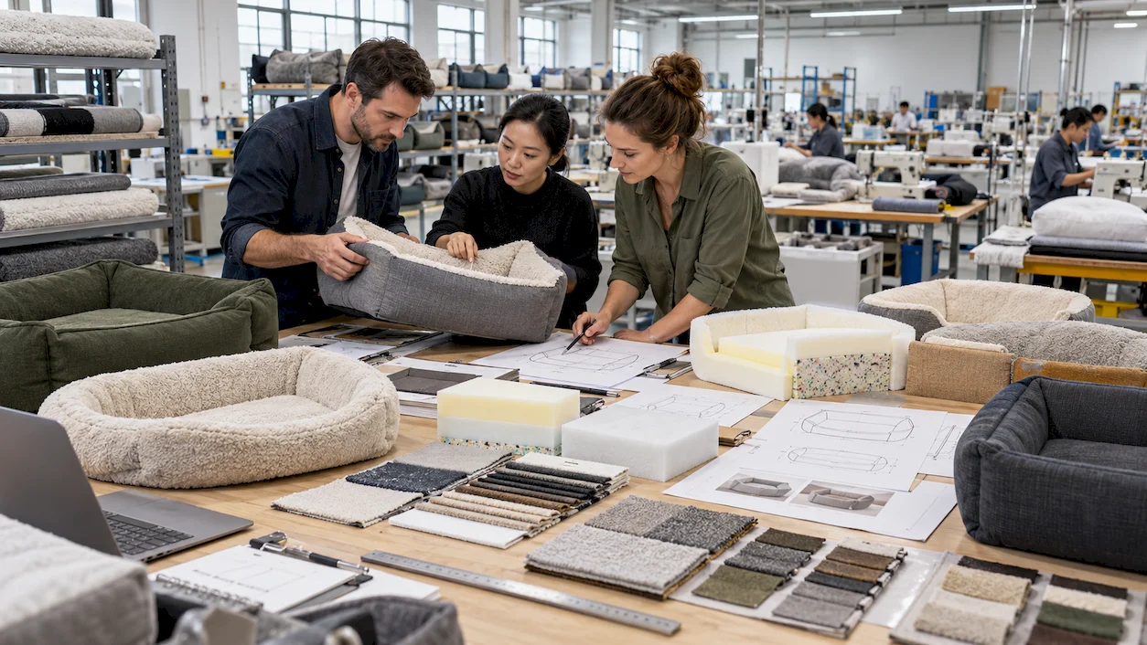 WLVOGUE dog bed product development and OEM design process