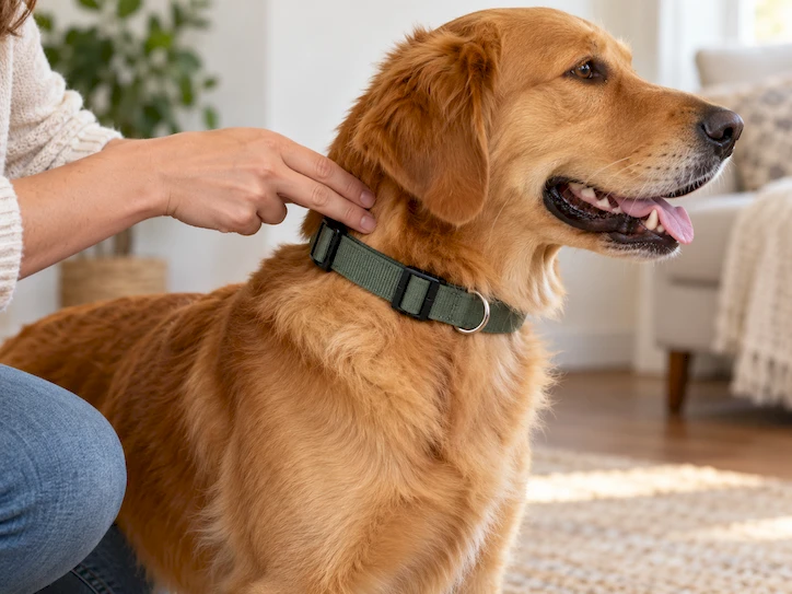 Dog collar construction and pressure testing example